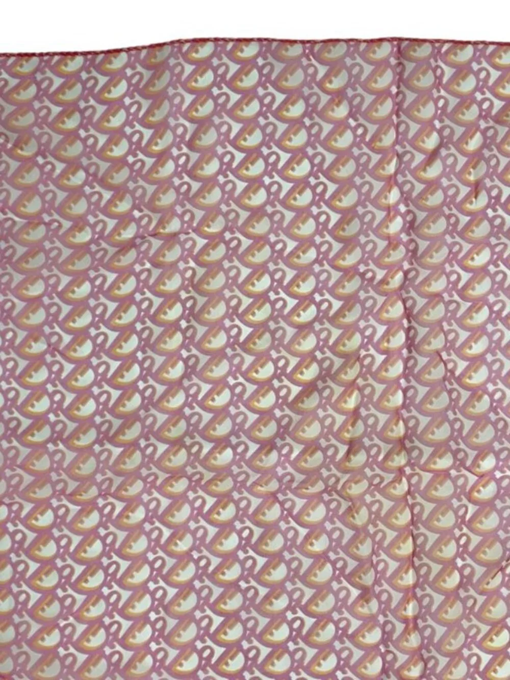 Dior Scarf Silk Trotter Pattern All Over Pink